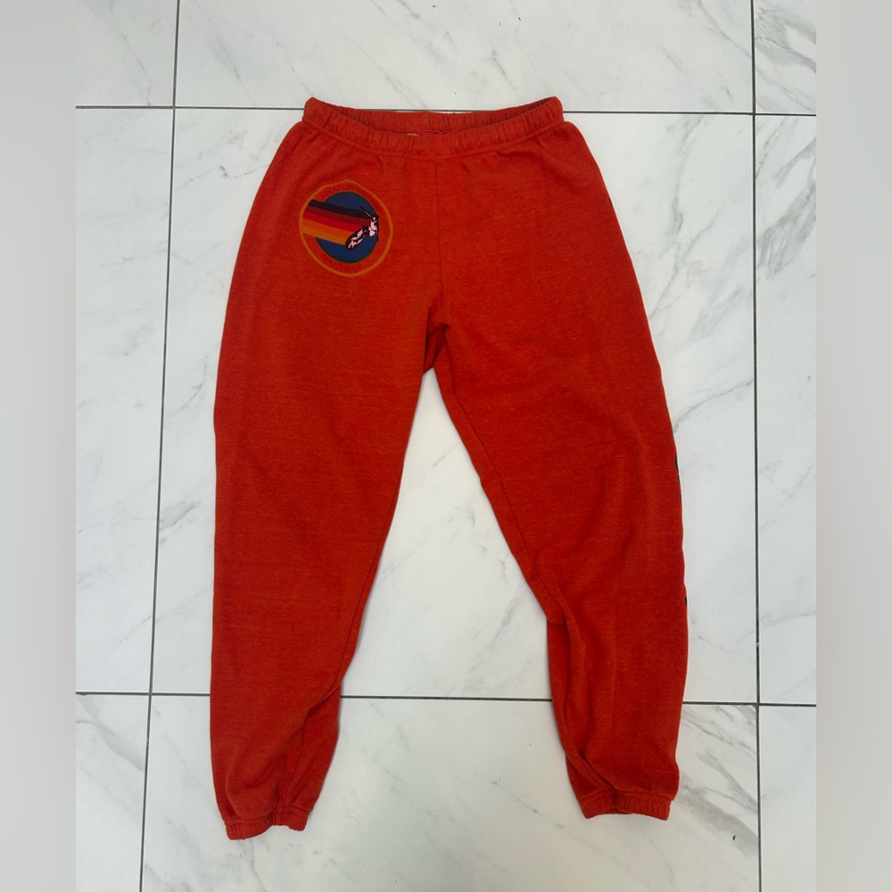 Aviator Nation Orange Malibu Sweatpants - M - Picture 4 of 6